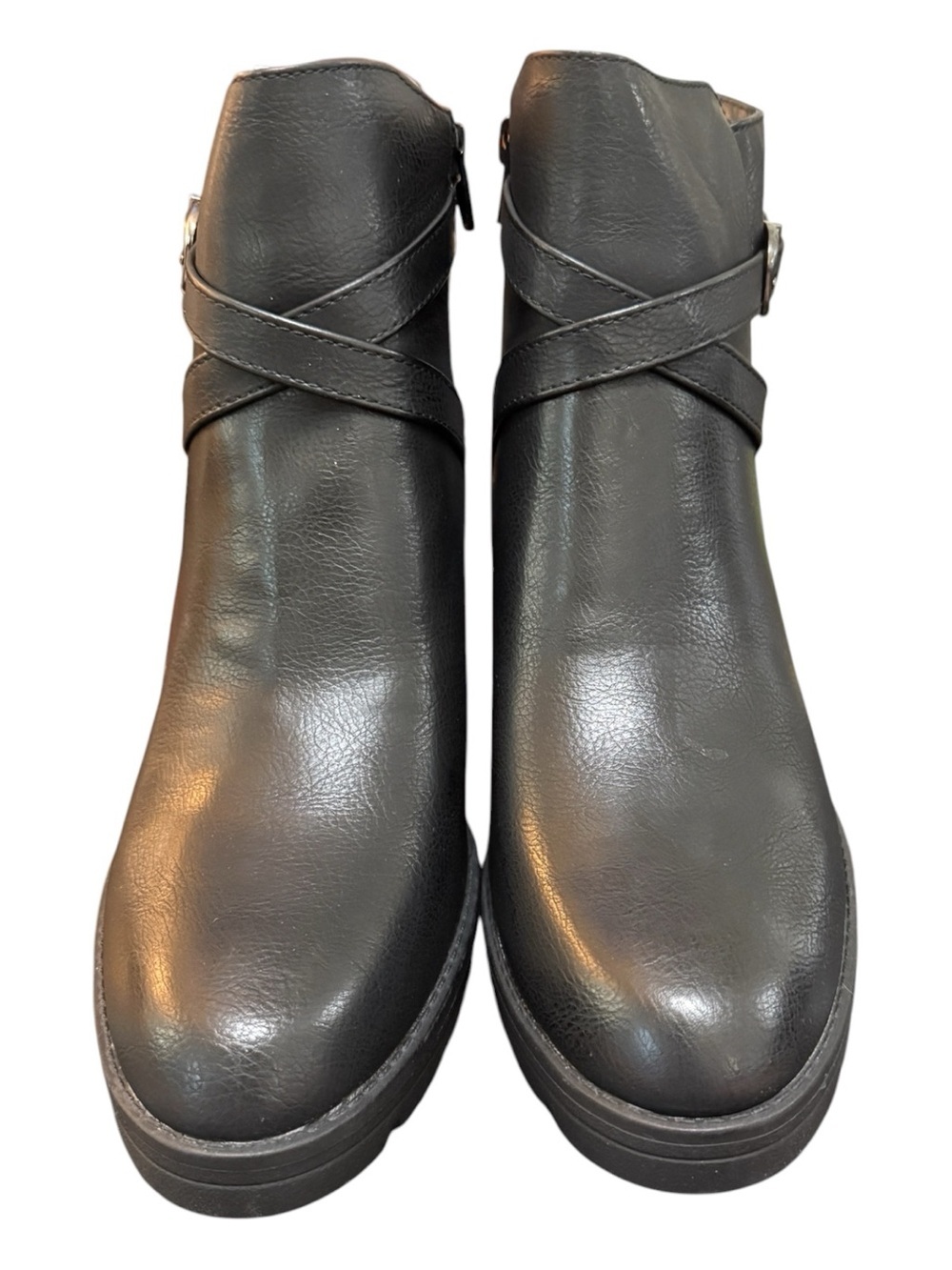 Naturalizer Jet Black Water Repellent Ankle Boots Women’s Size 11 NIB